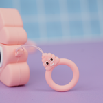 Чехол для AirPods1/2 Какашка, розовый