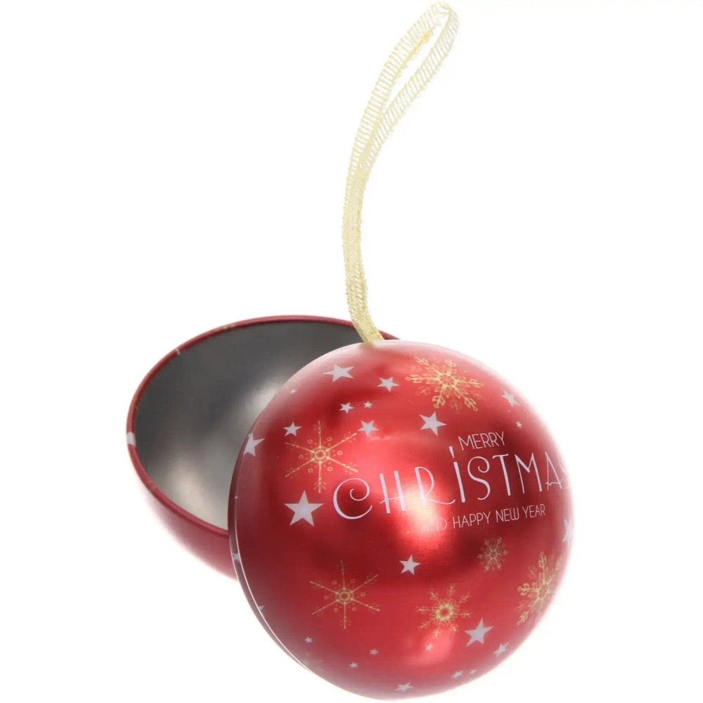 Банка жестяная «Новогодние шары» 6,5см, микс