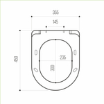 Сиденье для унитаза  WAVE TOR полипропилен, микролифт, БЕЛЫЙ глянец