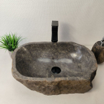 Раковина из речного камня RS-66075 53х34х15 из натурального камня