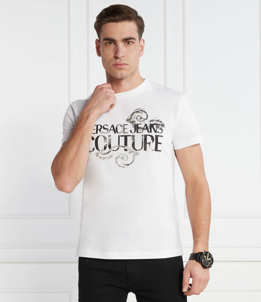 Футболка Versace Jeans Couture - белый(76GAHG00CJ00G)