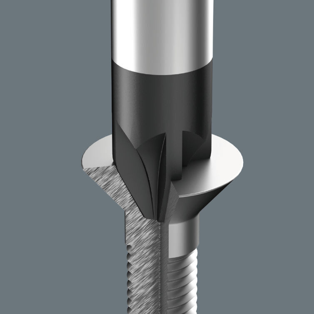 Крестовая изолированная отвертка Kraftform VDE 1065 I PZ 1x80 мм 05051611001