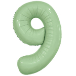 Шар фольгированный Цифра 9 101 см (Зеленый)