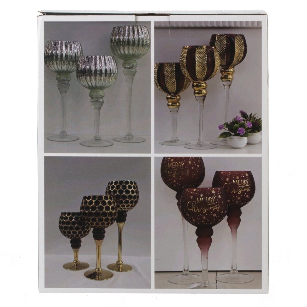 GAEM Набор из 3-х подсвечников, L33,5 W16 H42 см