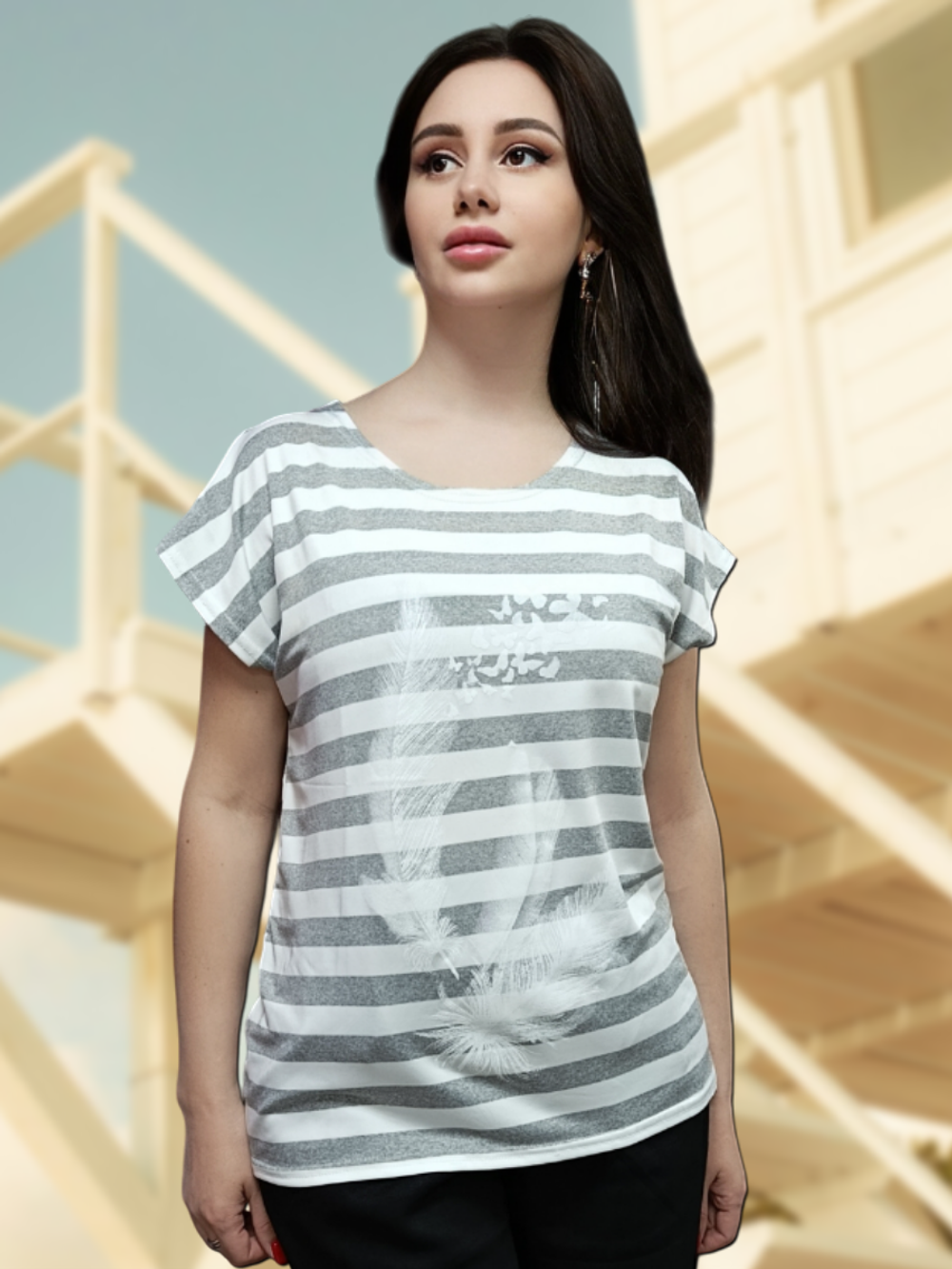 19Е Футболка женская вискоза (60)