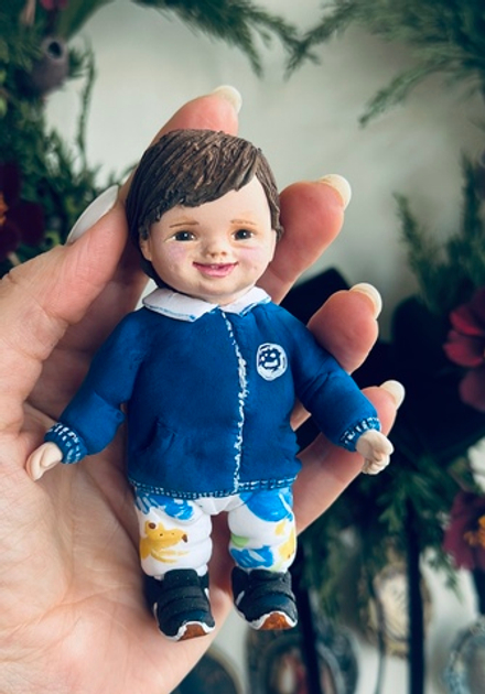 Елочная игрушка пупсик-Малыш Марк