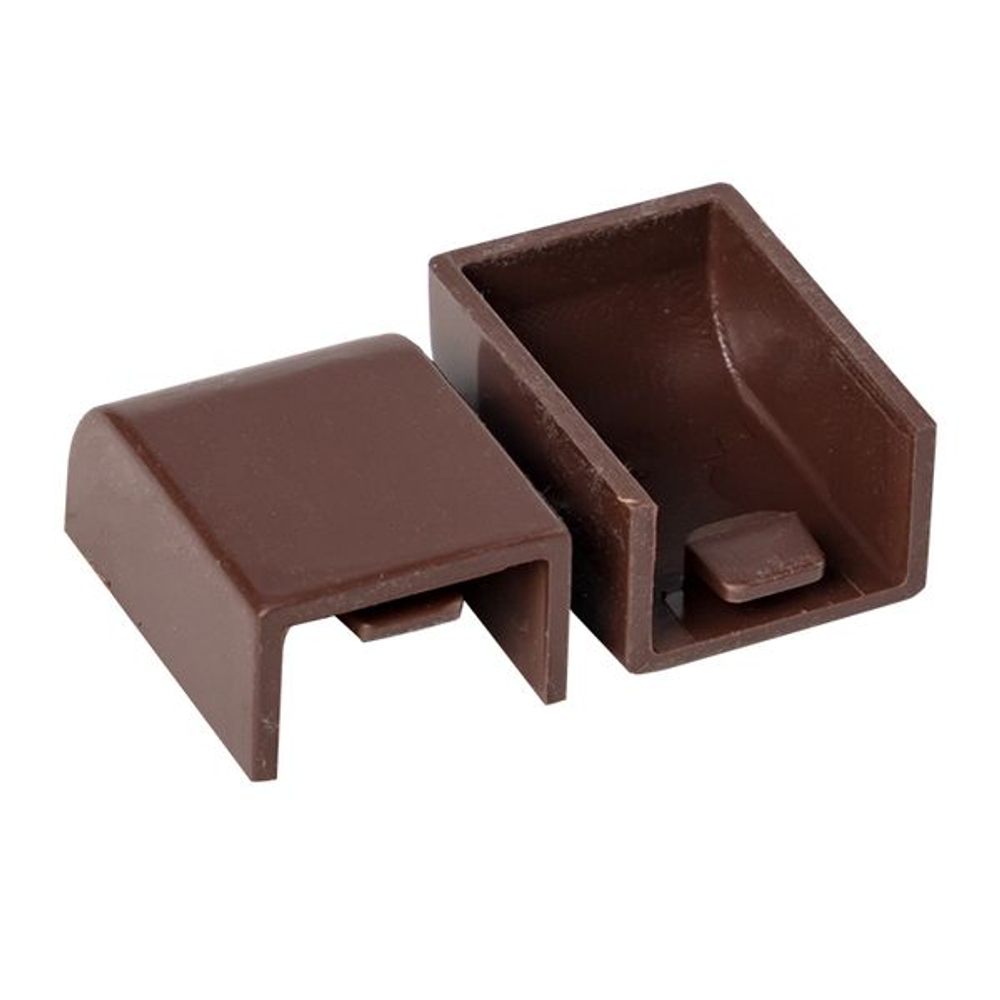 Заглушка (15x10) (4 шт) темное дерево EKF-Plast