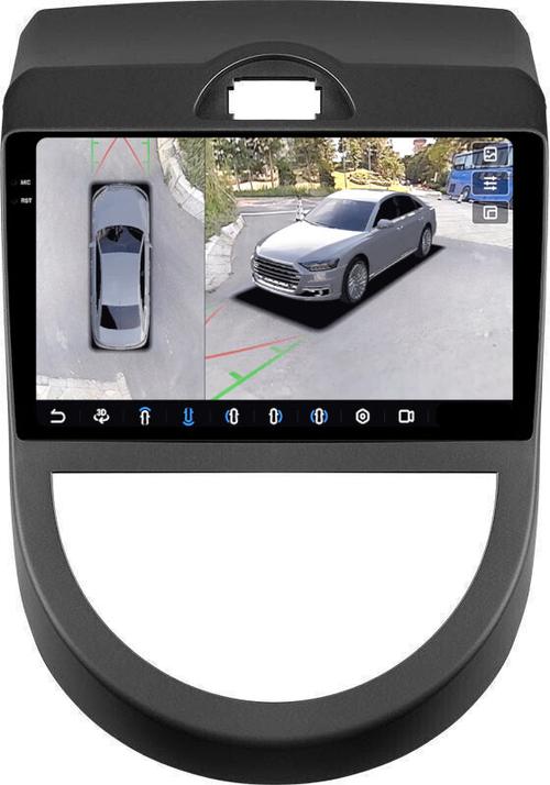 Магнитола для KIA Soul 1 2008-2011 - FarCar BX3061M-360 монитор 9.5" 2K QLED на Android 13, Быстрая, CarPlay, 4G SIM-слот, 4 камеры в комплекте