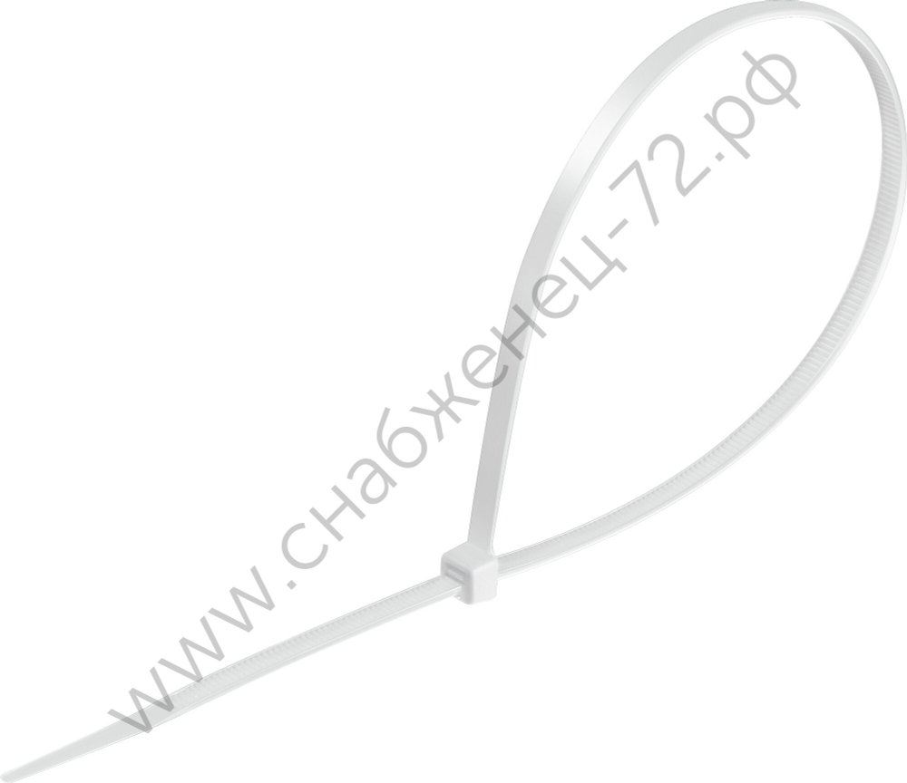 СИБИН ХС-Б 3.6 х 250 мм, хомуты-стяжки белые, нейлон, 100 шт (3786-36-250)