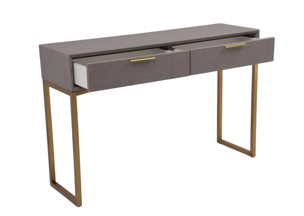 Стол-консоль Ist Casa Логан с 2-мя ящиками, 120х35х78 см, светло-серый
