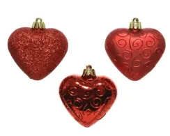 Набор игрушек Сердце любви 6 шт., красный, Kaemingk (028014)