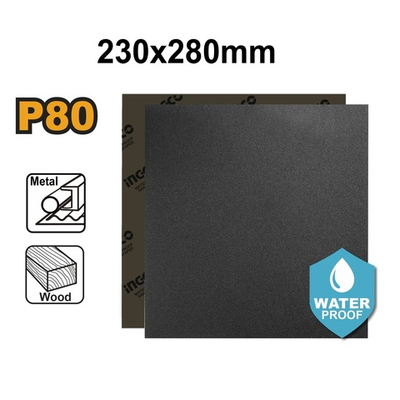 Наждачная бумага ПОШТУЧНО 230-280 мм P80 INGCO AKHS008016.1 INDUSTRIAL