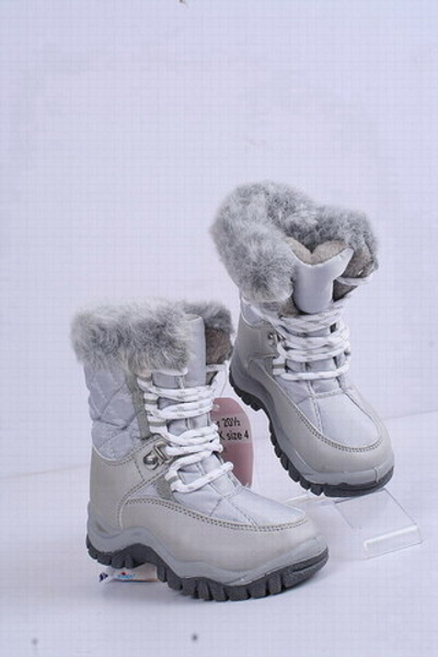 Ботинки-сноубутсы детские с меховой опушкой