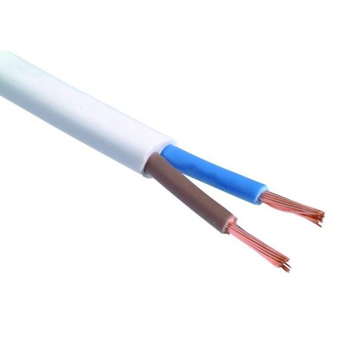 Провод ПВС 2х2,5 ГОСТ белый 100 м на отрез