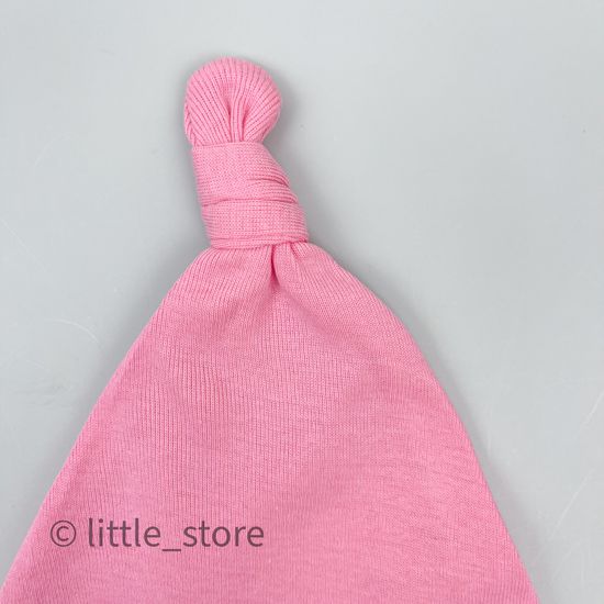 Шапочка однослойная "Замок принцессы" розовая