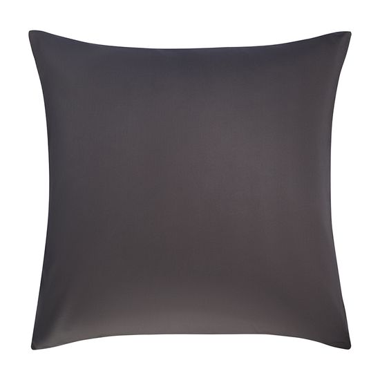 Набор наволочек из премиального сатина темно-серого цвета из коллекции essential, 70х70 см