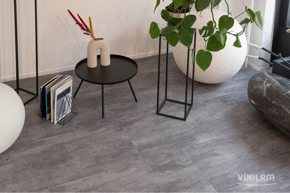 LVT-плитка VINILAM 71616 Цемент Серый (4,56) клеевой