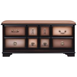 Банкетка Пандора с обувницей Орех Шоколад