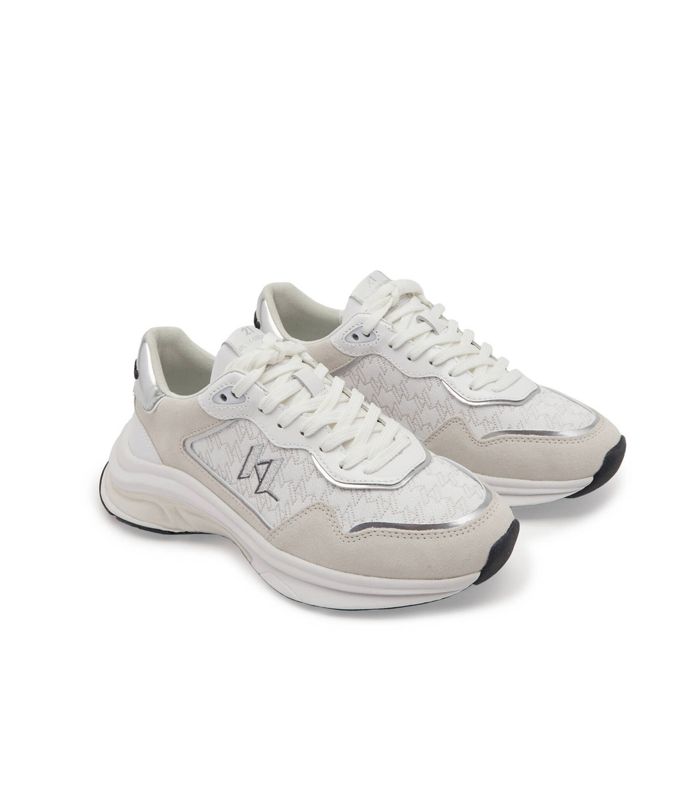 Кроссовки LUX FINESSE Monogram Lace Lo Karl Lagerfeld - белый(KL63165)