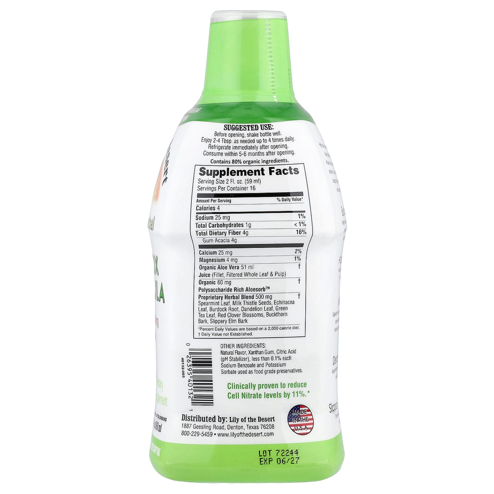 Lily of the Desert, Травяной Алоэ, Формула Детокса 32 жидких унции (960 мл)