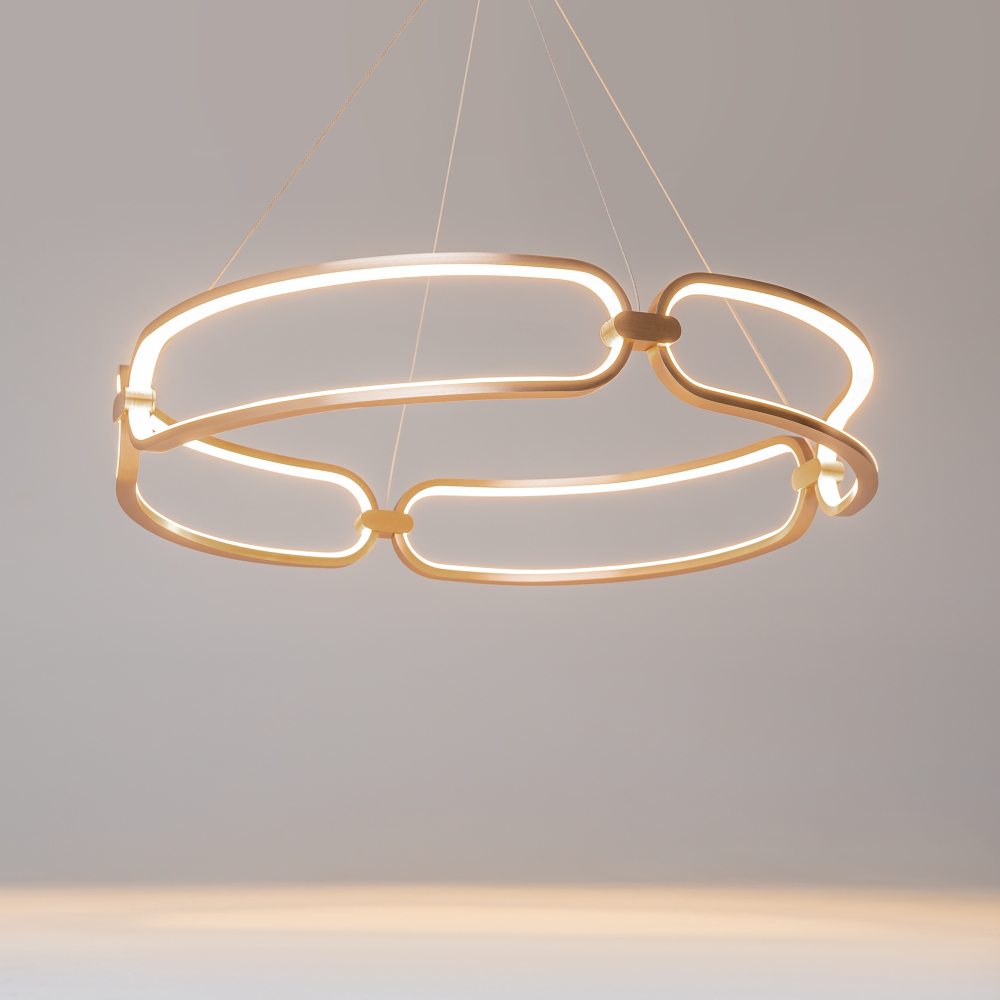 Подвесная светодиодная люстра Maytoni Chain MOD017PL-L50MG