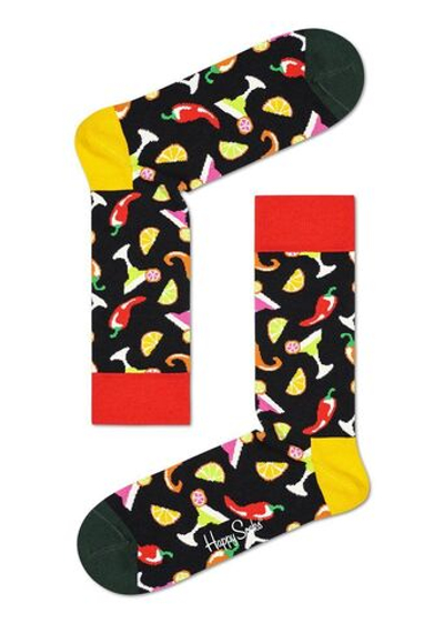 Носки унисекс Drink Sock с принтом в виде коктейлей (Размер: 29) (Цвет: черный)