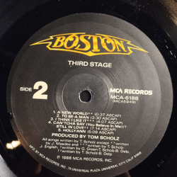 Винтажная виниловая пластинка LP Boston Third Stage (USA 1986)