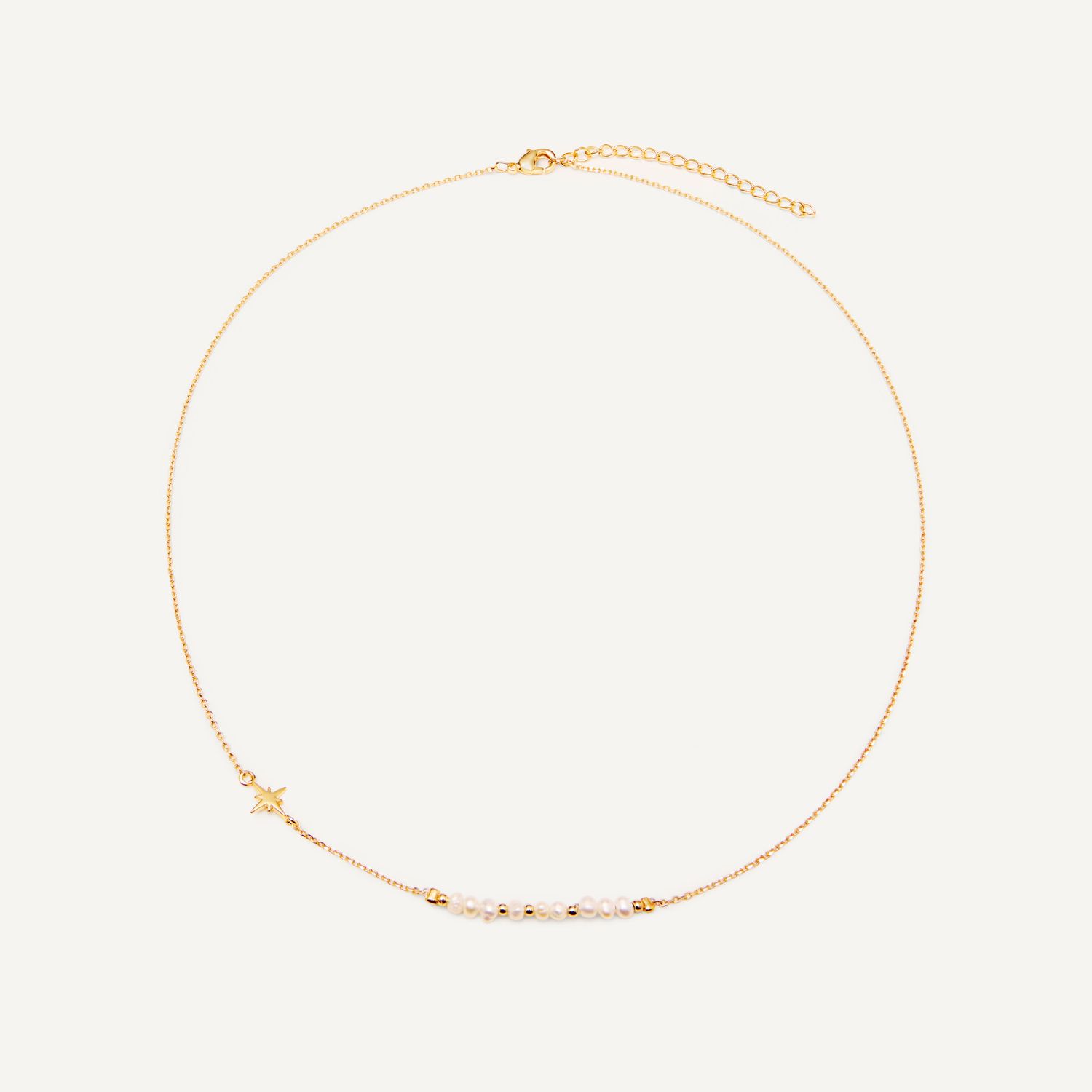 Колье Pearly Cord Necklace – Gold