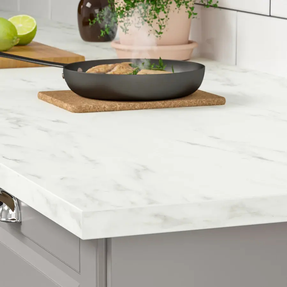 Столешница - IKEA EKBACKEN/ЭКБАККЕН ИКЕА, 246х63,5х2,8 см, белый
