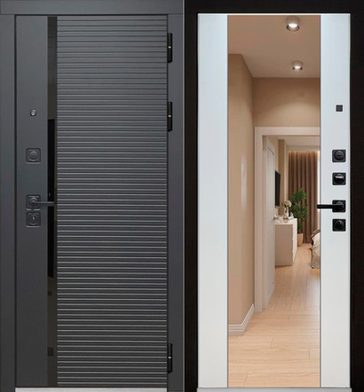 Рельеф Зеркало ОПТИМА (эмалит Белый)