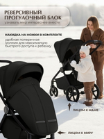 Детская коляска 2 в 1 Sweet Baby SBL Elegante Therma Colore 427709 Black