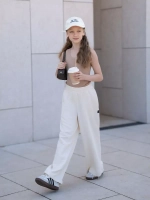 Брюки трубы детские осенние