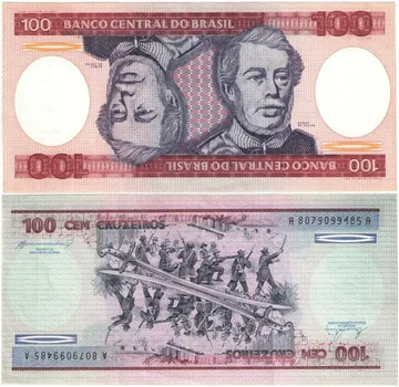 100 крузейро 1984 Бразилия