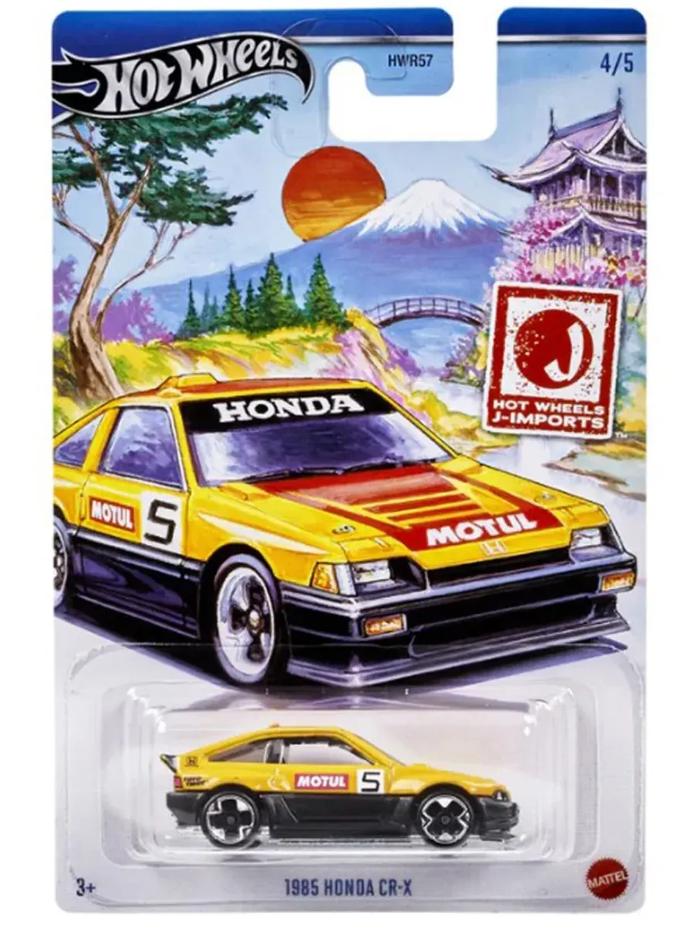 Машинка Хот Вилс 1985 Honda CR X GDG44 HRT03