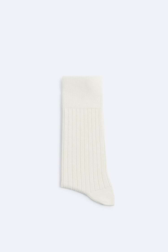 ZARA ШЕРСТЯНЫЕ НОСКИ, ЭКРЮ