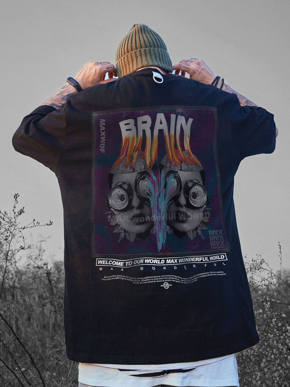 Футболка с принтом Brain