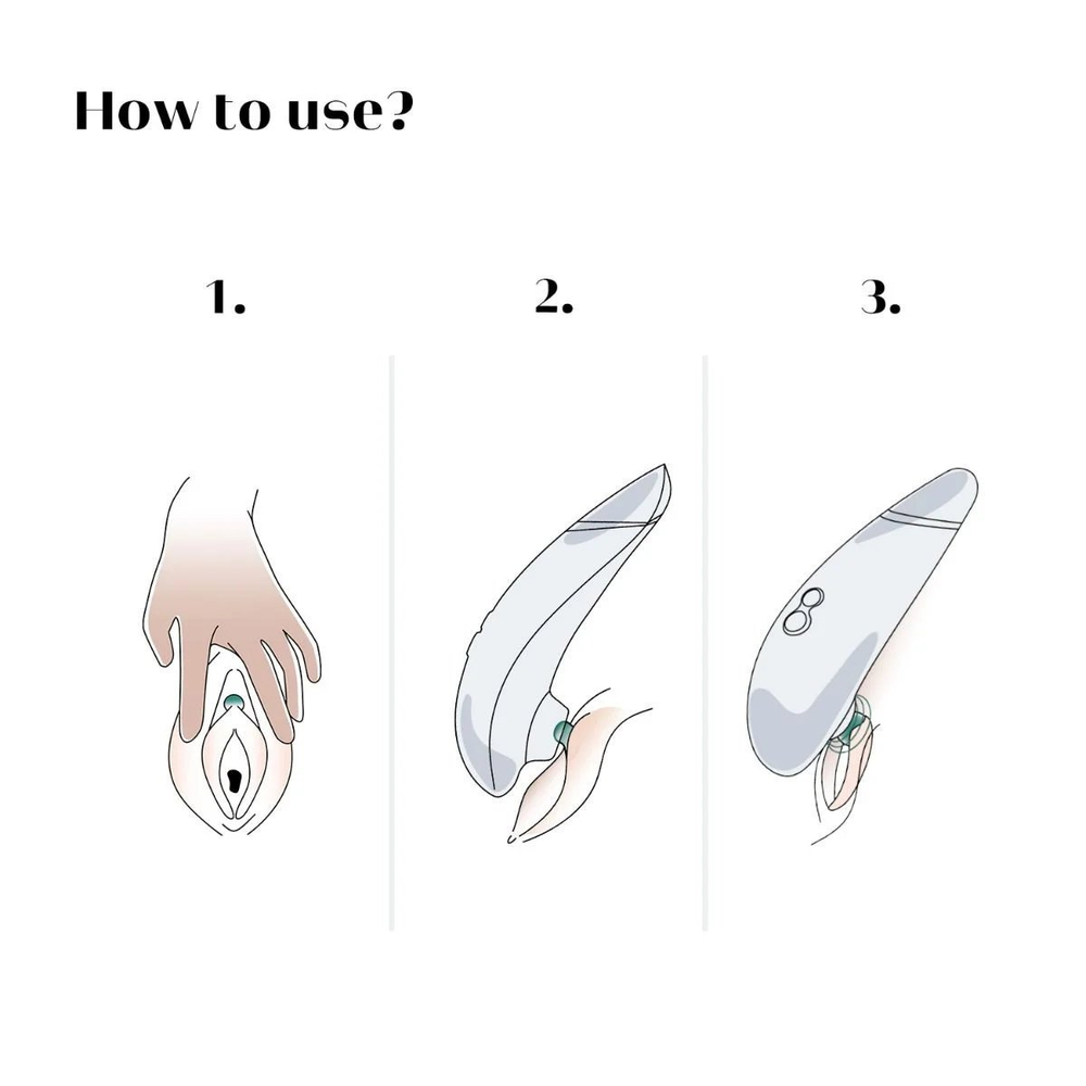 Бесконтактный клиторальный стимулятор Womanizer Premium 2 розовый