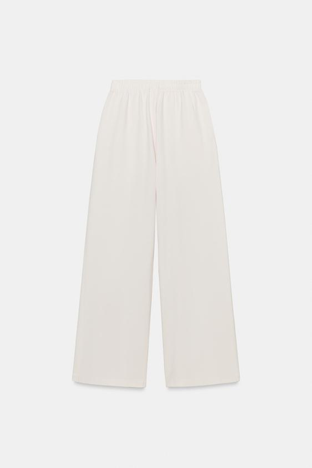 ZARA ШИРОКИЕ БРЮКИ С ЭФФЕКТОМ ПОТЕРТОСТИ, ПАСТЕЛЬНО-РОЗОВЫЙ