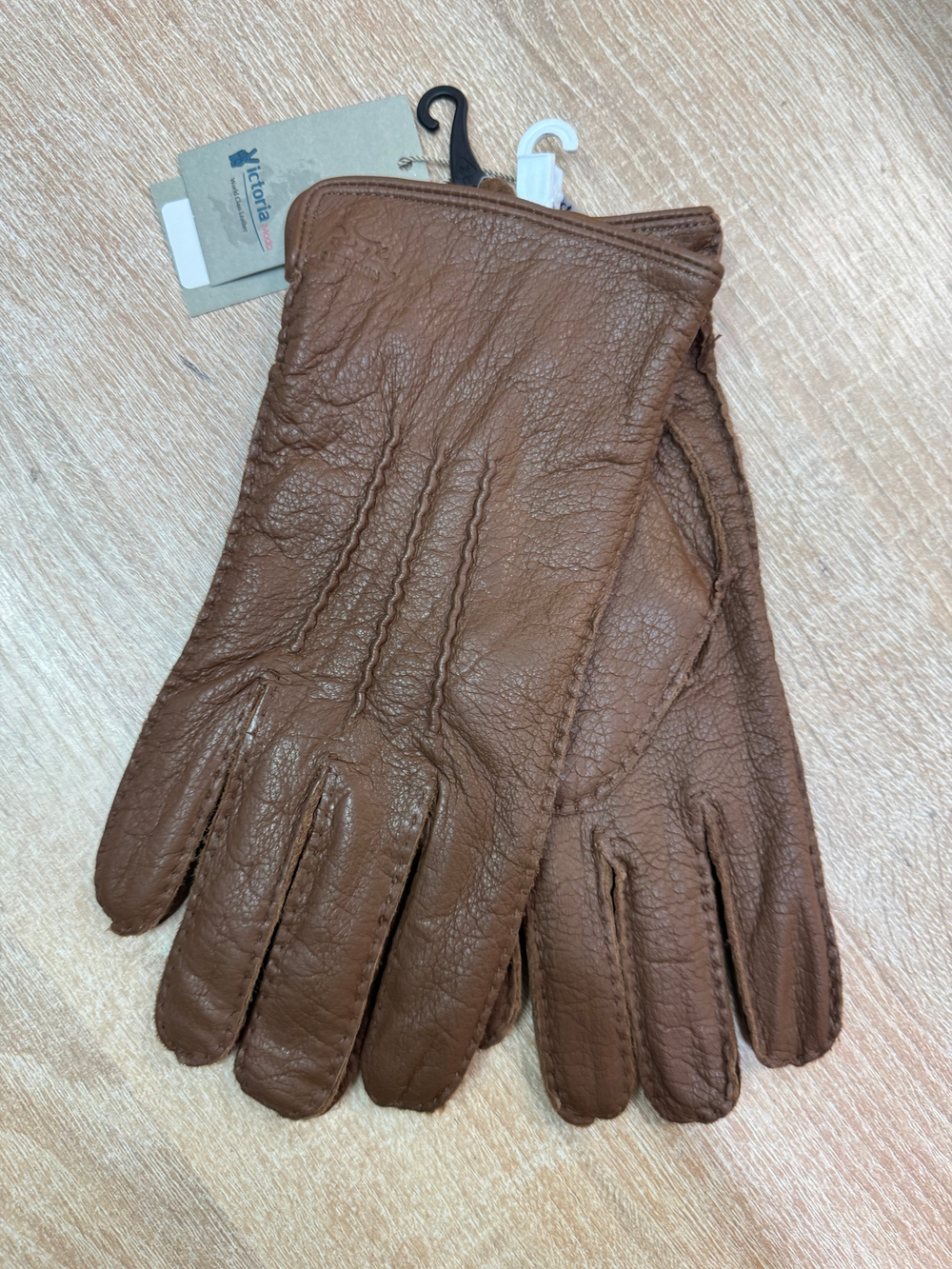 Перчатки. Мужские. Материал верха: Кожа оленя. Подклад: Трикотаж-шерсть. 5 шт.