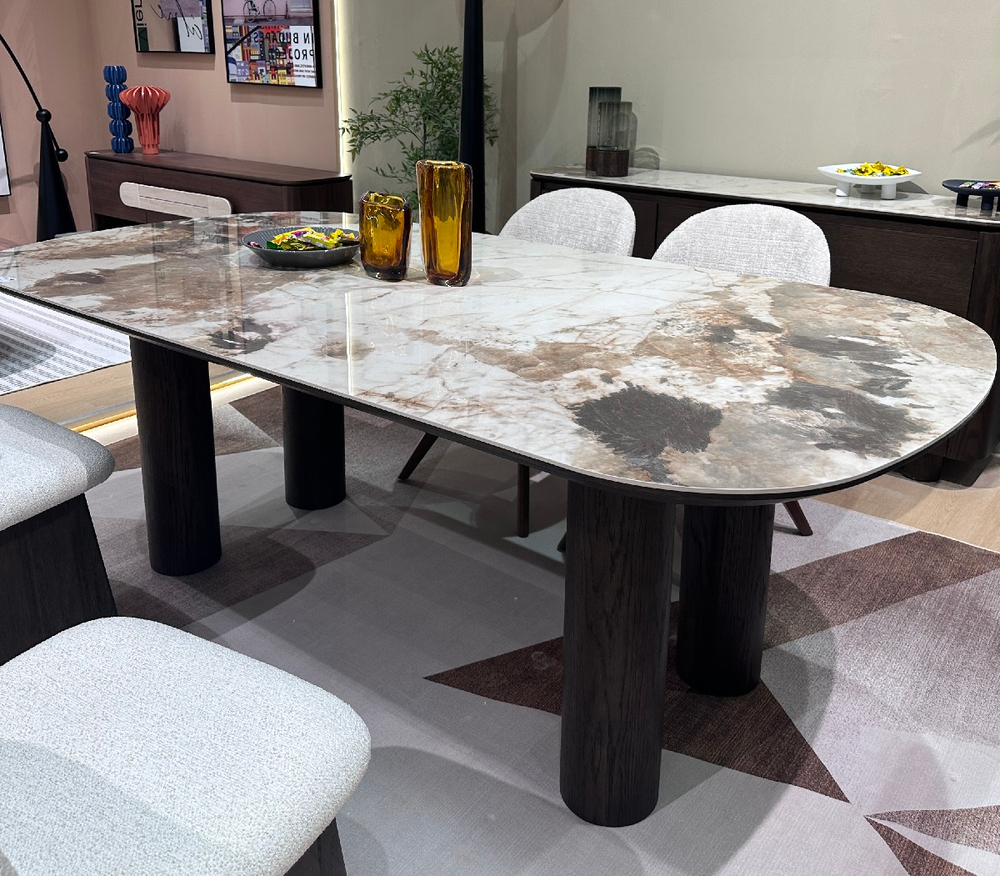 Стол М-City DISAUR Пино (Pino) 210 Ca035, керамика, Темный Орех