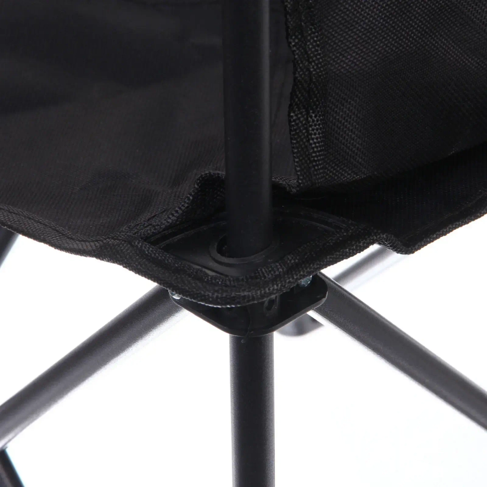 Стул складной в чехле до 100 кг SJ-0030, 39*39*64 см, цвет: чёрный, ТуристМастер