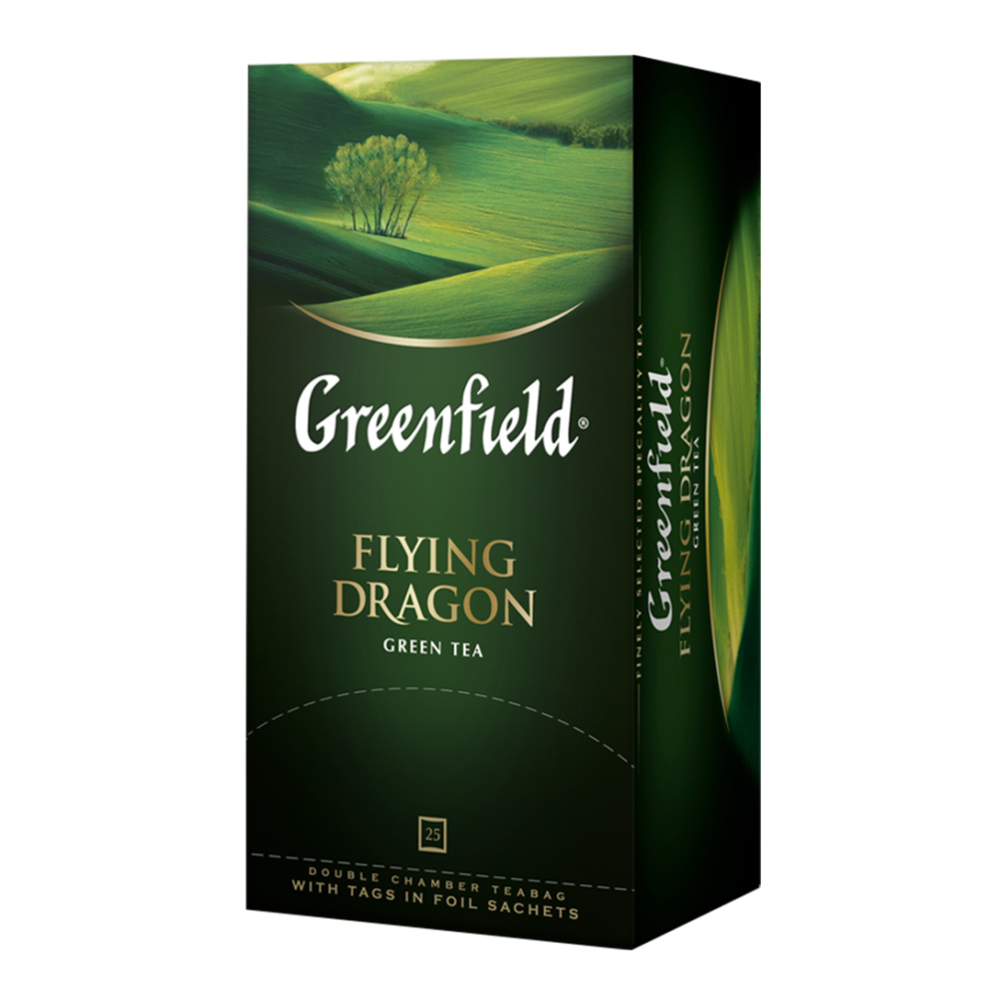Чай зеленый в пакетиках Greenfield Flying Dragon, 25 пак