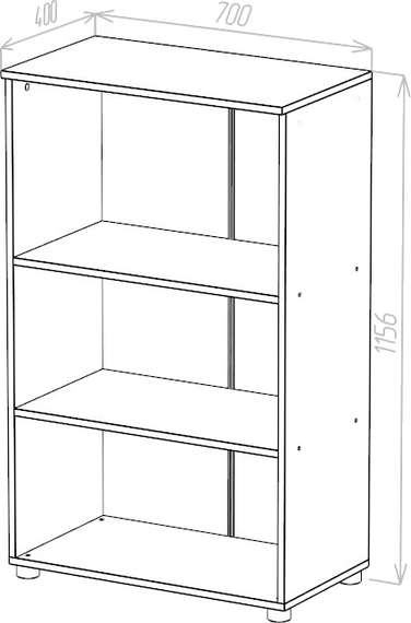 Стеллаж средний