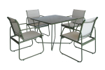 Набор мебели Андрия арт.GS072 серо-бежевый, 2 уп. (стол+4 кресла) "Garden story"