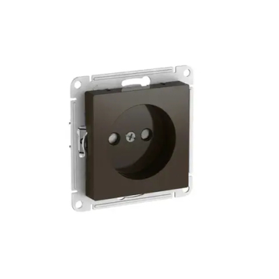 ATLASDESIGN РОЗЕТКА без заземления со шторками, 16А, мех., быстрозажим. клем., МОККО