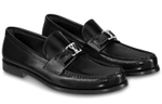 LOUIS VUITTON Major Top Grain Cow Leather Comfortable And Trendy Casual Shoes Men"s Black