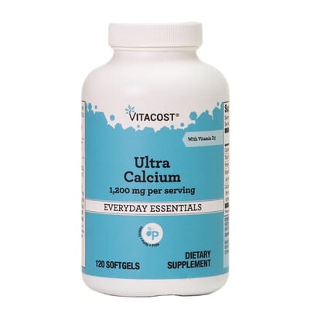 Vitacost, Ultra кальций с витамином D3, 120 капсул