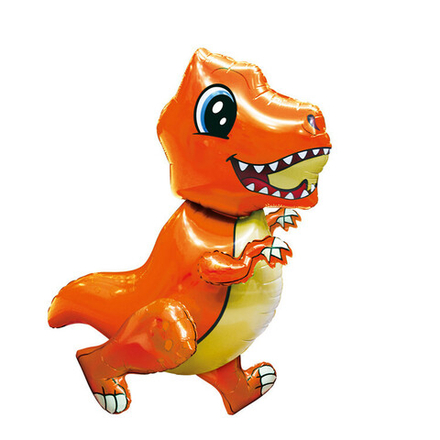 К Ходячая Фигура, Маленький динозавр, Оранжевый, 30''/76 см, 1 шт. (в упаковке)