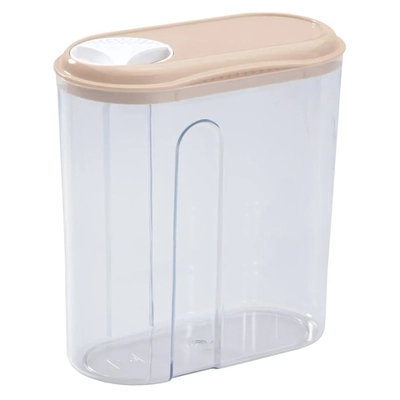 Емкость для сыпучих продуктов с дозатором, 1,5Л, Бежевый