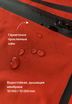 Дождевик-пончо красный Gamp Red Brick